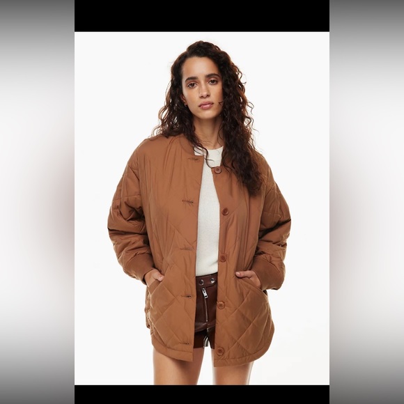 Aritzia - Wilfred Pavant Quilted Jacket, Epicurean Brown, SZ M, rarely worn - Picture 3 of 5
